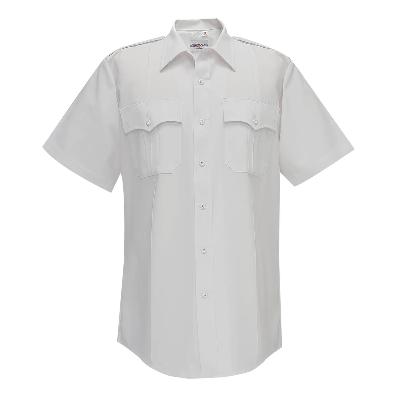 Flying Cross Men's Short Sleeve Uniform Shirt_EMS_FIRE_POLICE_Polyester/Cotton 