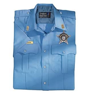 Flying Cross 176R7845Z Bright Blue Women's Short Sleeved Command Shirt 