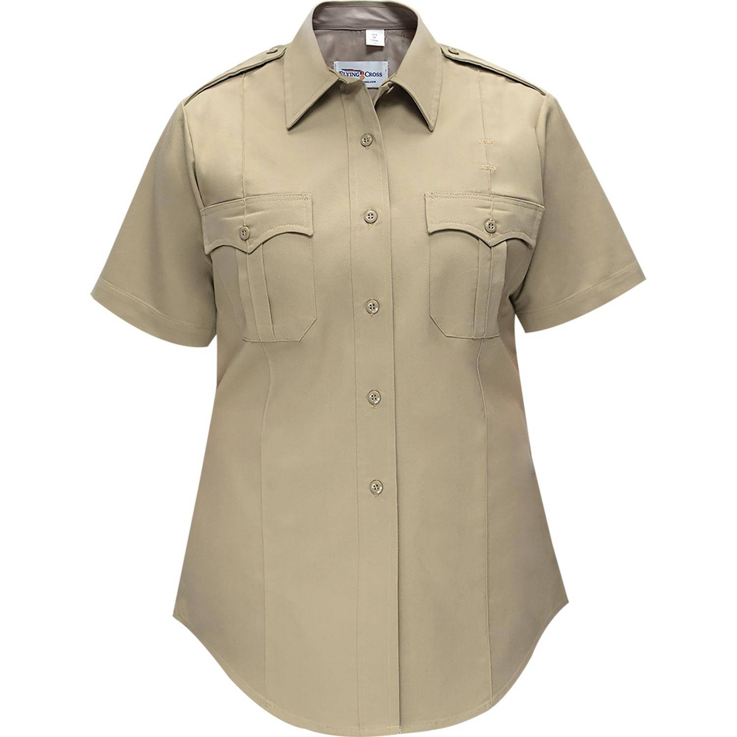 FLYING CROSS WOMEN'S COMMAND POLYESTER SHORT SLEEVE SHIRT