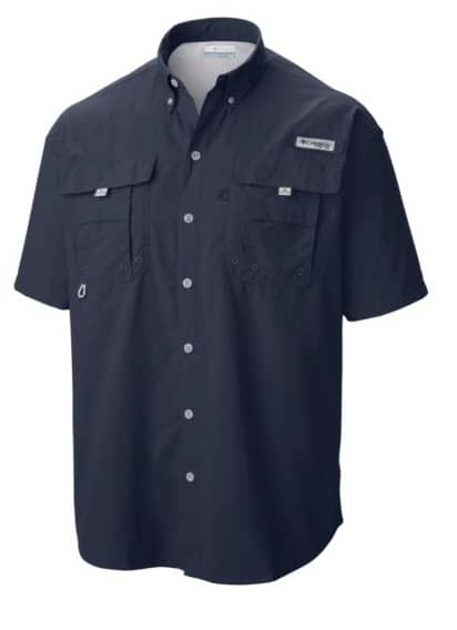 COLUMBIA MEN'S PFG BAHAMA II BUTTON UP NYLON SHORT SLEEVE SH