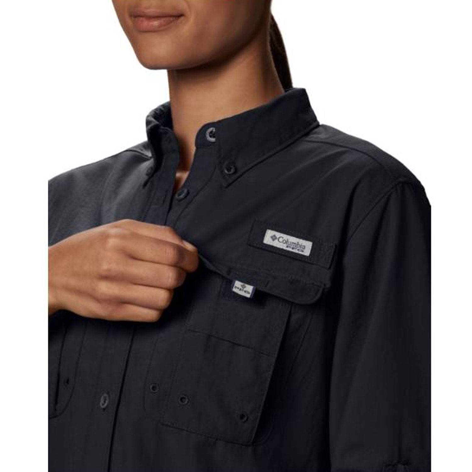 Chemise Columbia PFG Femme - Manches Longues, Rose, Taille M - Occasion Très Bon état