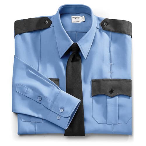 DutyPro Two-Tone Long Sleeve Polyester Uniform Shirt