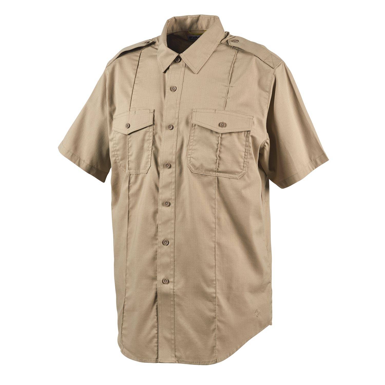 SILVER TAN FIRST TACTICAL MEN'S S/S PRO DUTY UNIFORM SHIRT