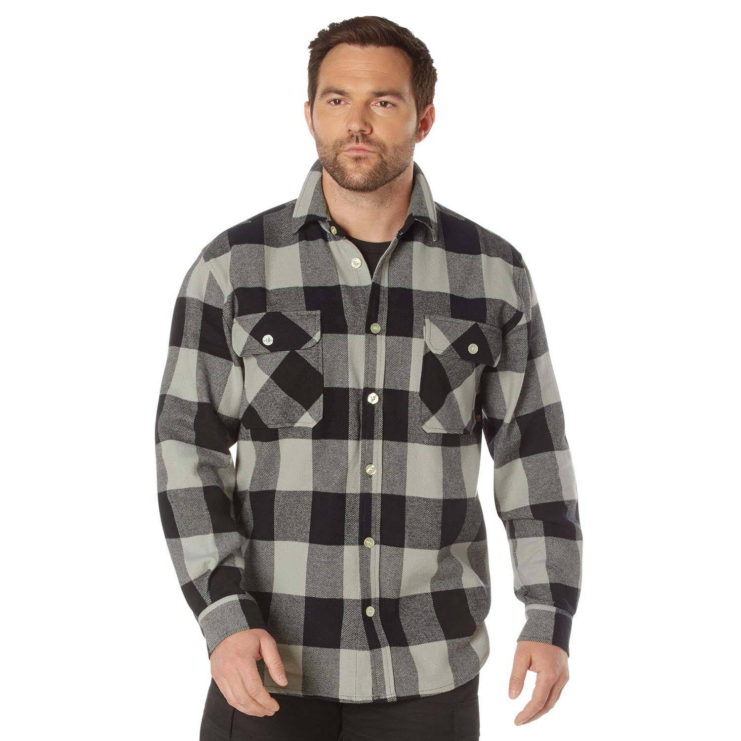 ROTHCO EXTRA HEAVYWEIGHT BUFFALO PLAID FLANNEL SHIRT