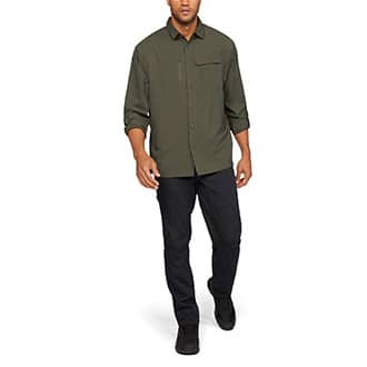 New Under Armour Men's Tac Hunter Long Sleeve Button Up Shirt Marine Size XL 