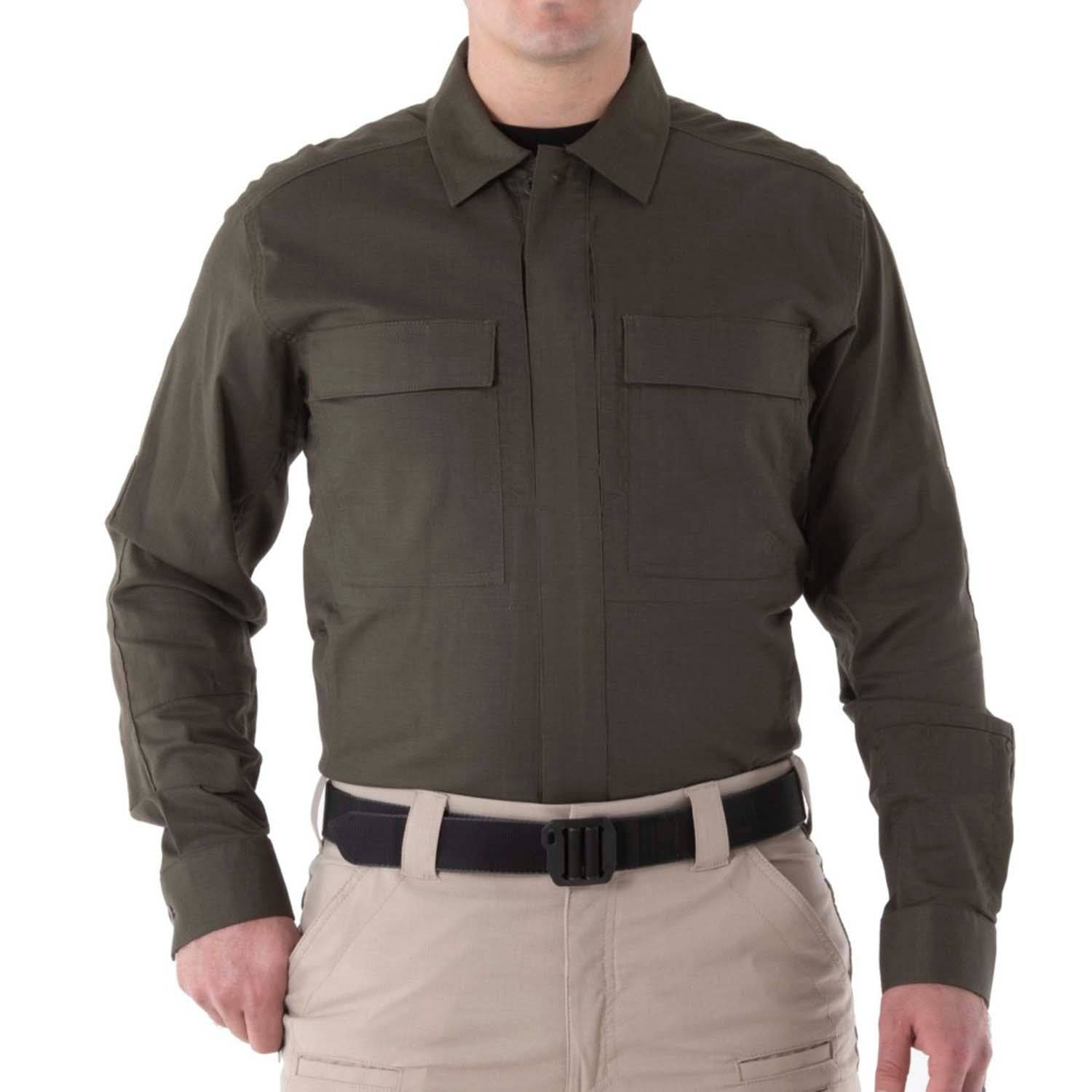 MFH Brand U.S. Military style shirts combat long sleeves BDU tactical olive NEW main image 1