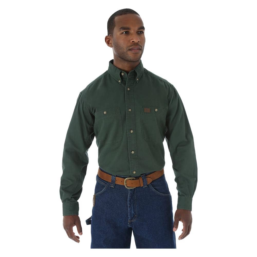 WRANGLER RIGGS RELAXED FIT TWILL WORK SHIRT