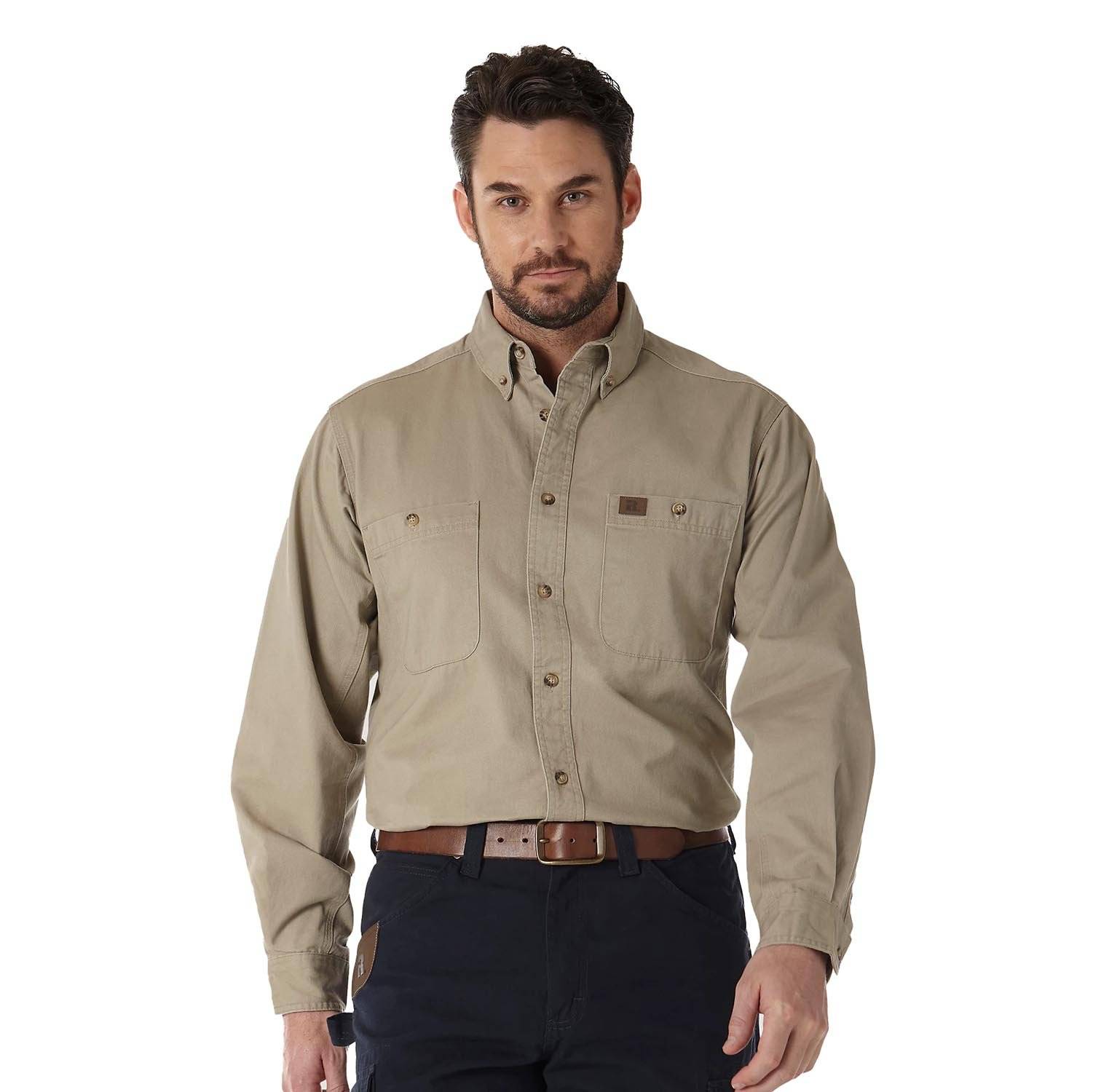 Wrangler Men's Riggs Workwear Twill Long Sleeve Work Shirt