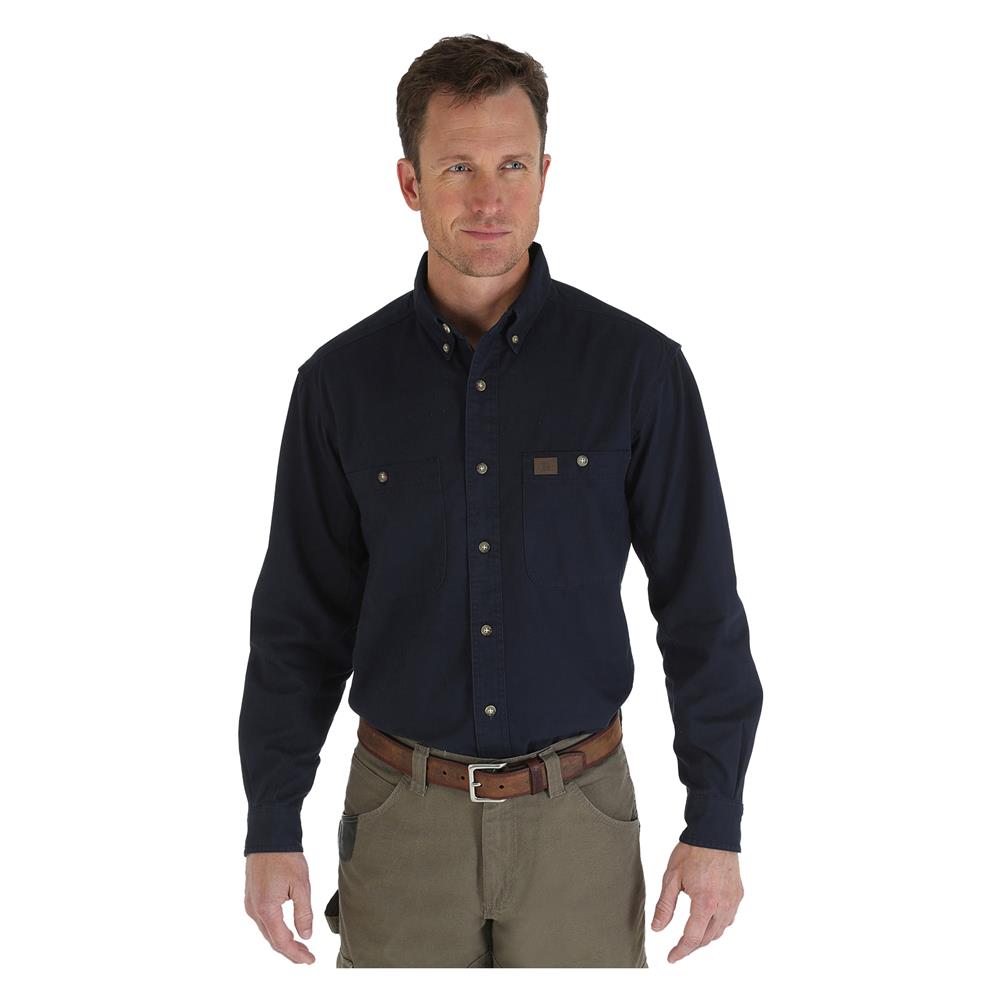 WRANGLER RIGGS RELAXED FIT TWILL WORK SHIRT