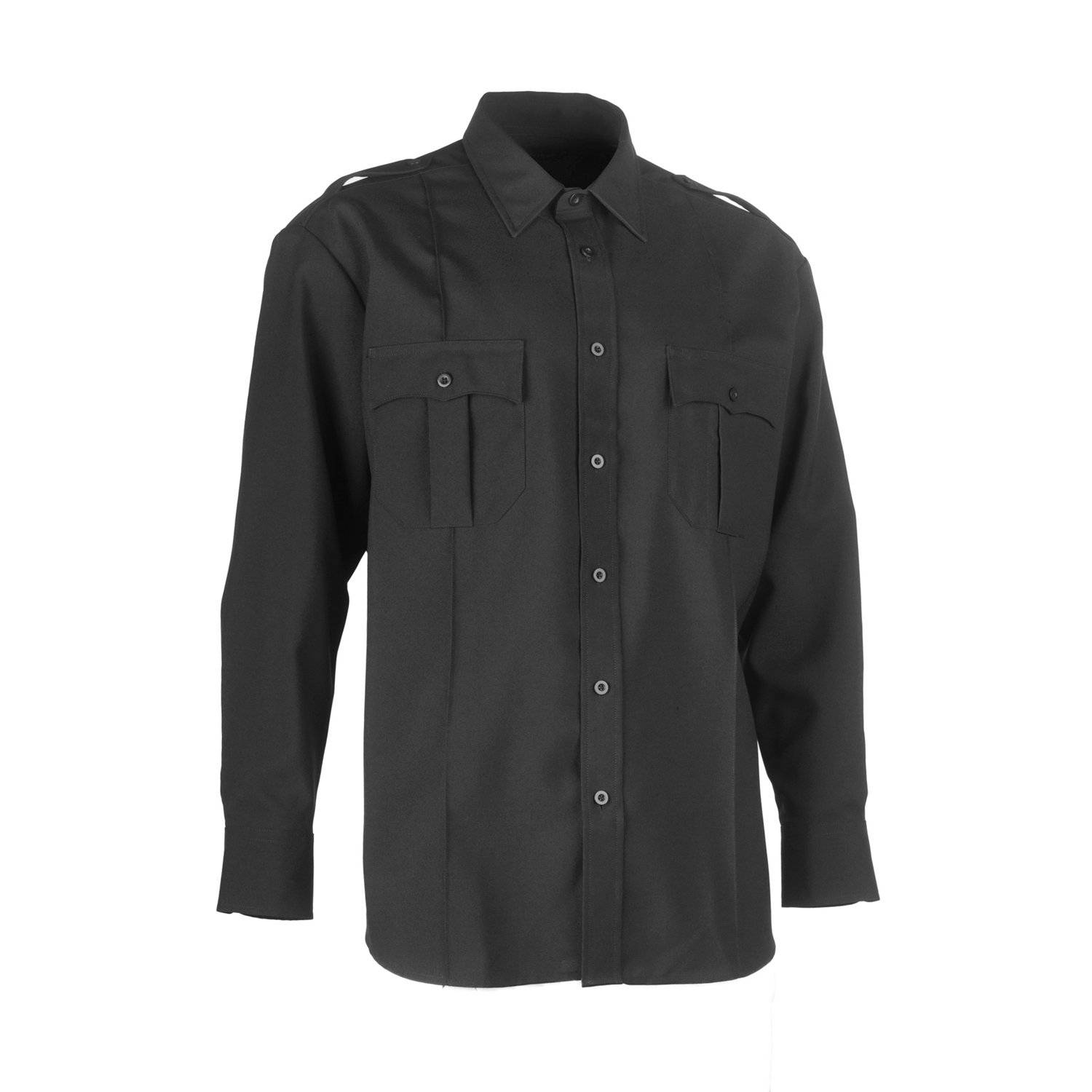 LAWPRO+ MEN'S 100% POLYESTER LONG SLEEVE SHIRT IN BLACK