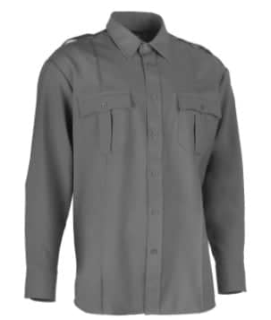 LAWPRO+ MEN'S 100% POLYESTER LONG SLEEVE SHIRT IN GRAY