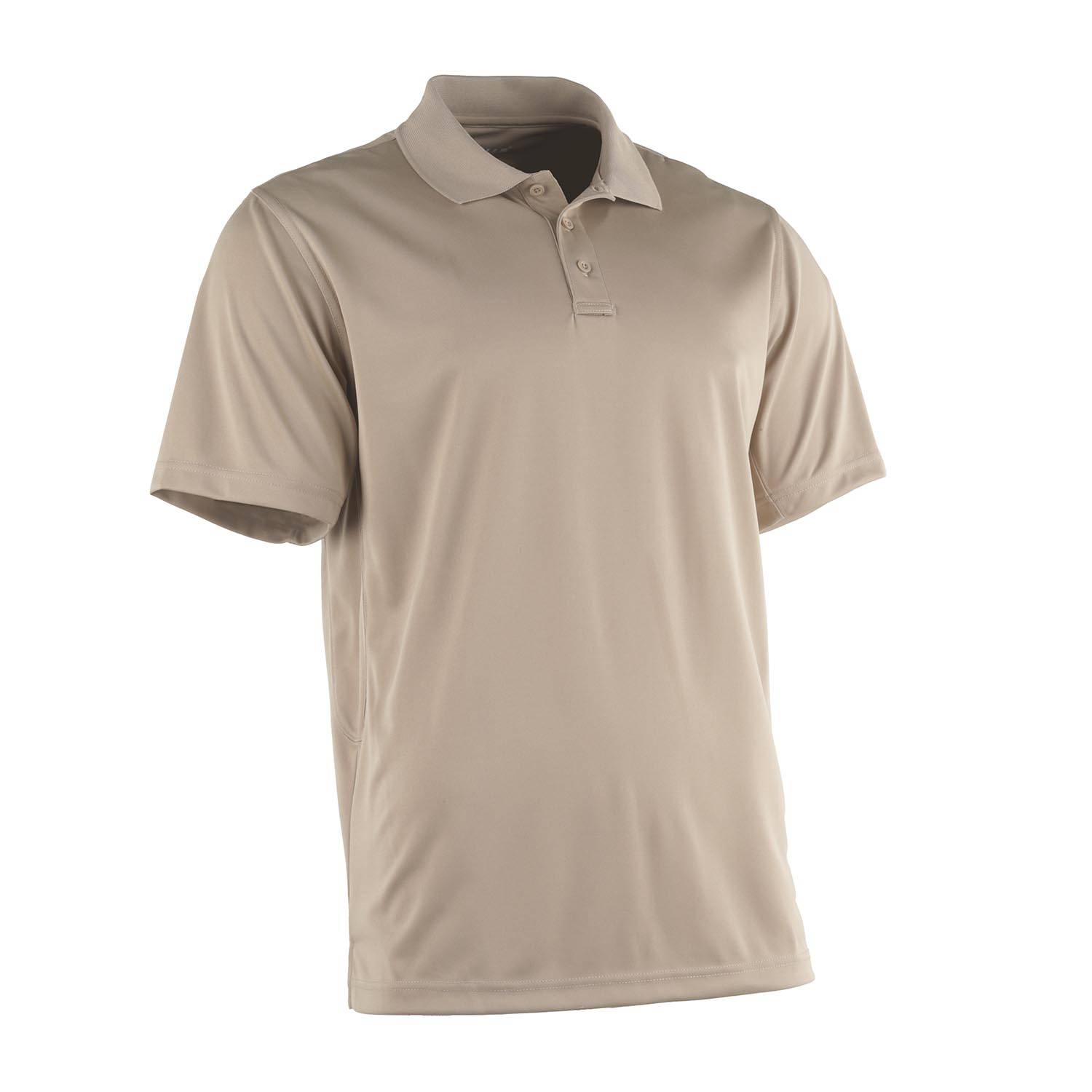 GALLS PRO MEN'S SHORT SLEEVE G-TAC POLO IN SILVER TAN