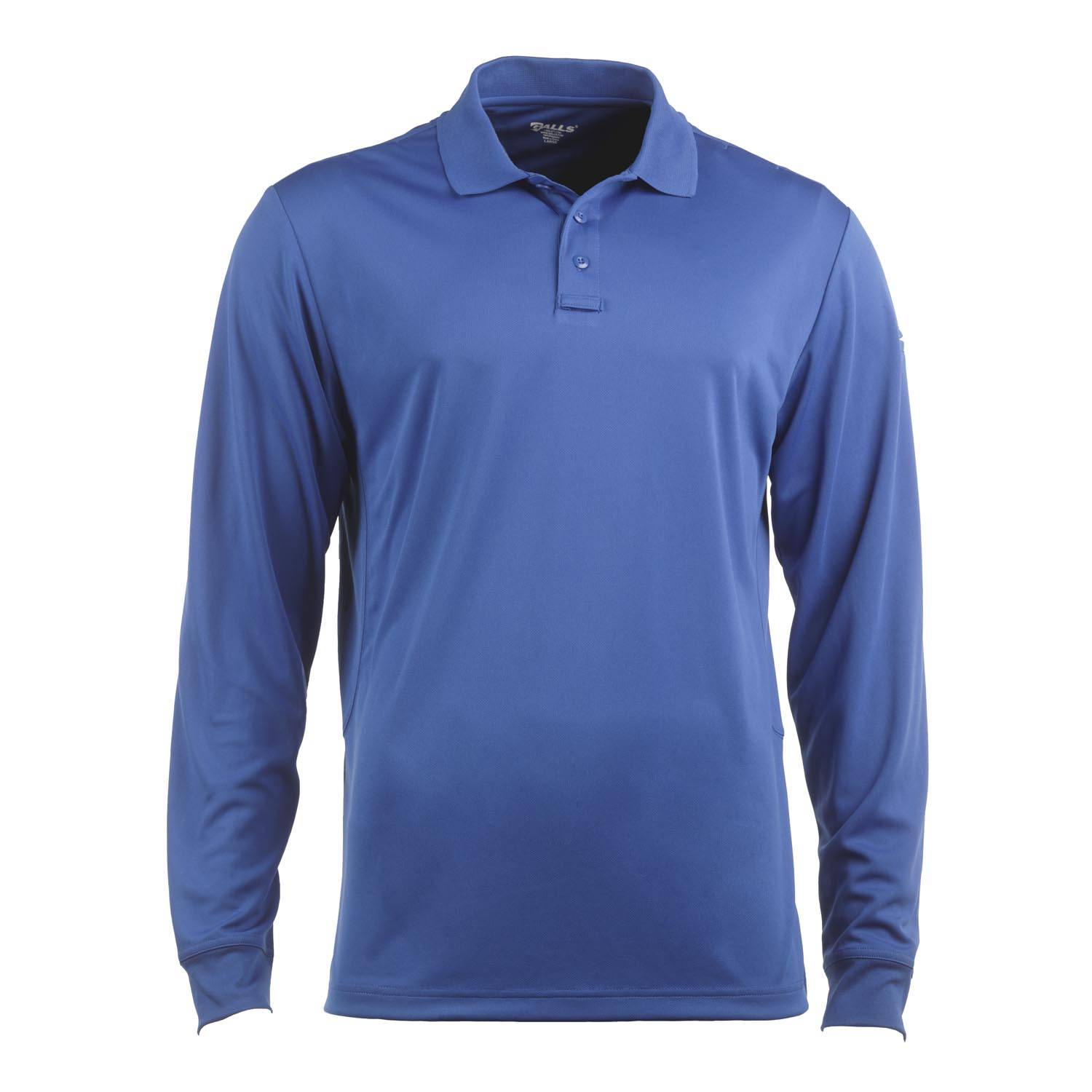 GALLS PRO LONG SLEEVE TAC FORCE MESH POLO IN ROYAL BLUE