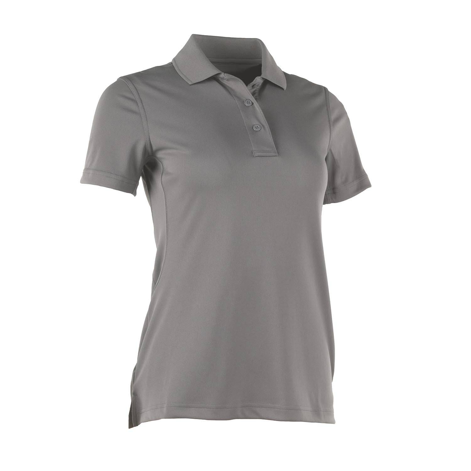 GALLS PRO WOMEN'S SHORT SLEEVE TAC FORCE MESH POLO IN GRAY
