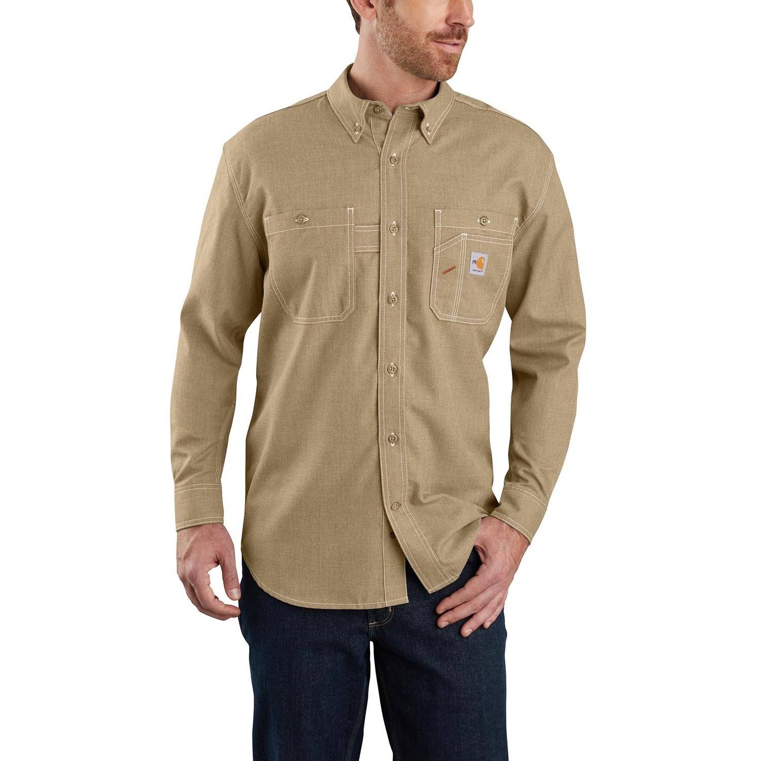 CARHARTT FLAME-RESISTANT FORCE LOOSE FIT LONG-SLEEVE SHIRT