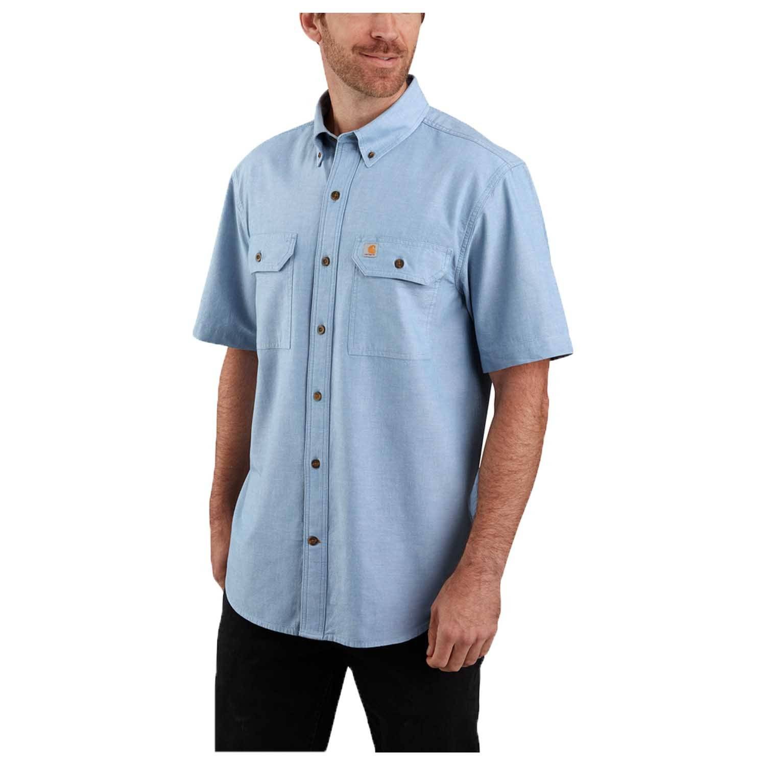 CARHARTT LOOSE FIT MIDWEIGHT CHAMBRAY SHORT-SLEEVE SHIRT