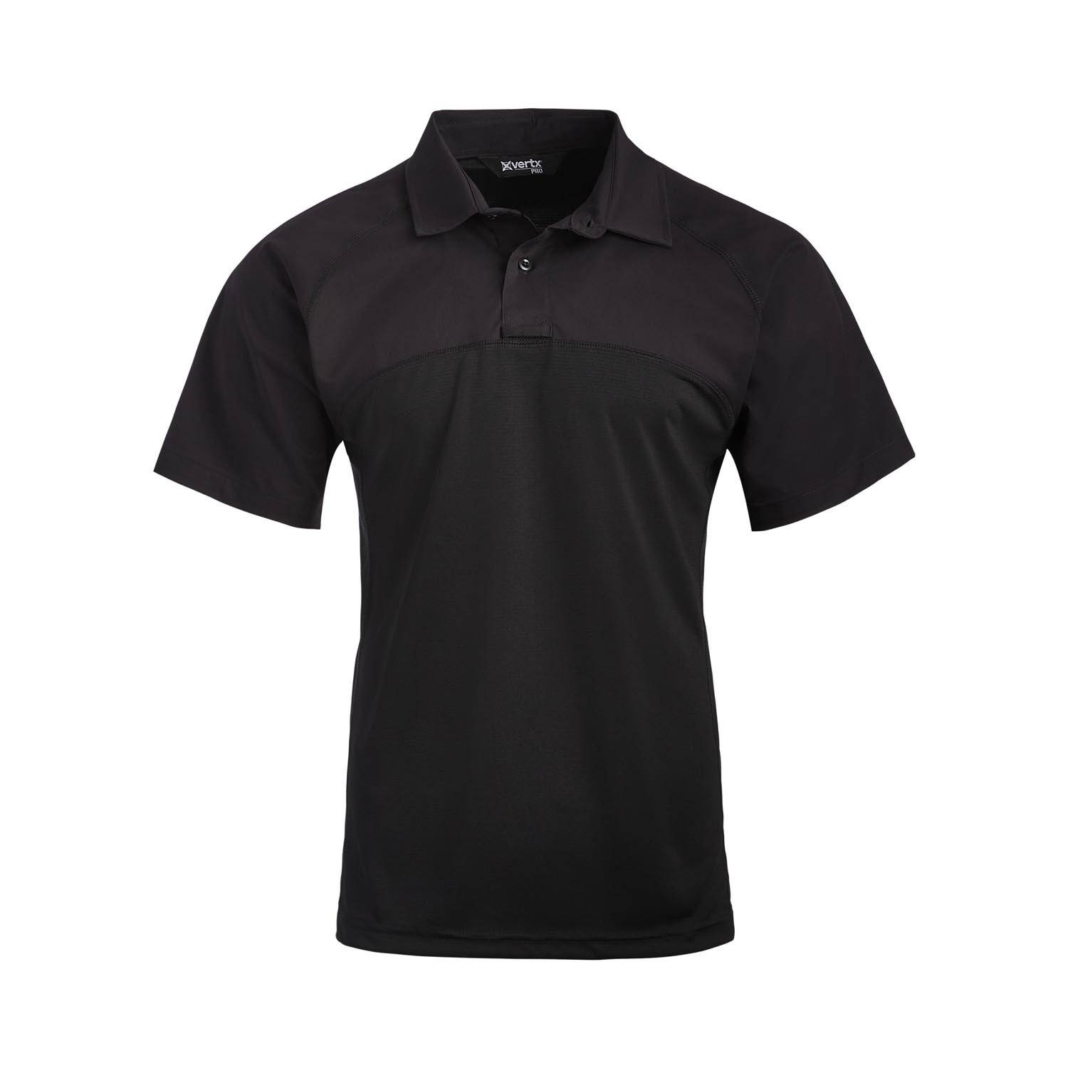 VERTX FUSION FLEX HYBRID SHORT SLEEVE SHIRT IN BLACK