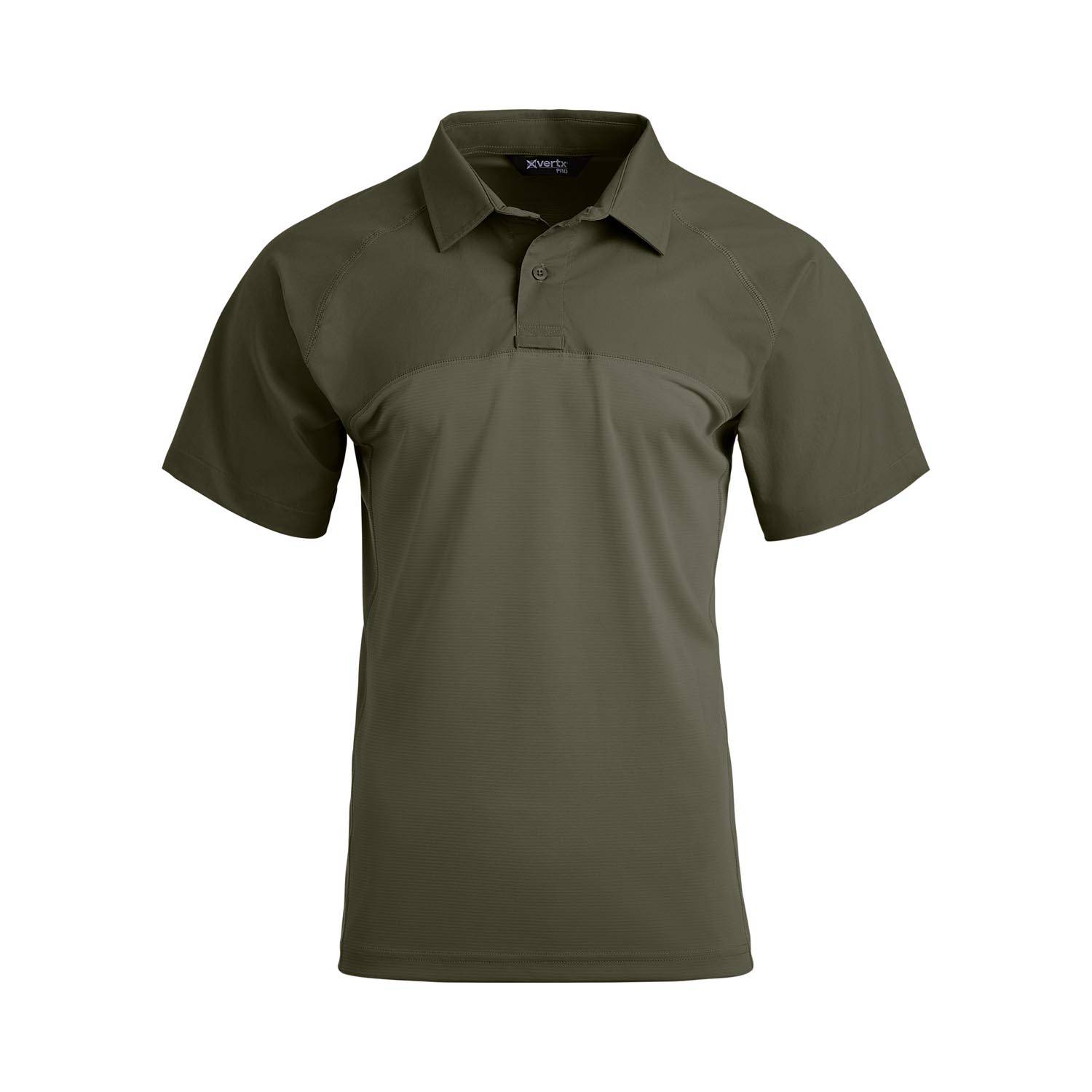 VERTX FUSION FLEX HYBRID SHORT SLEEVE SHIRT IN OLIVE DRAB