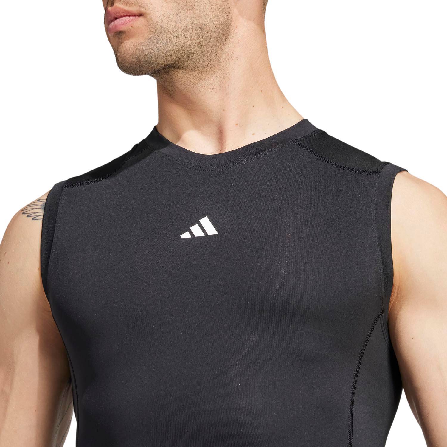 Adidas Men's TechFit Compression Sleeveless T-Shirt | Galls