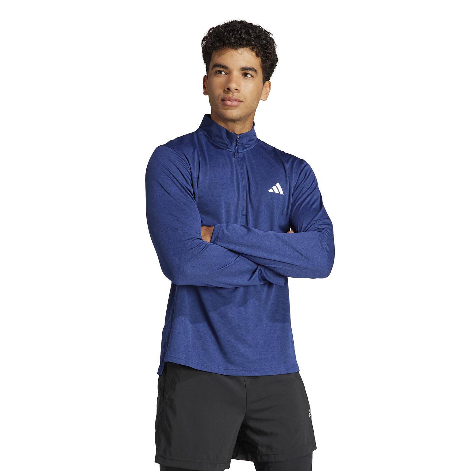 ADIDAS MEN'S TRAIN ESSENTIALS TRAINING 1/4 ZIP  LONG SLEEVE