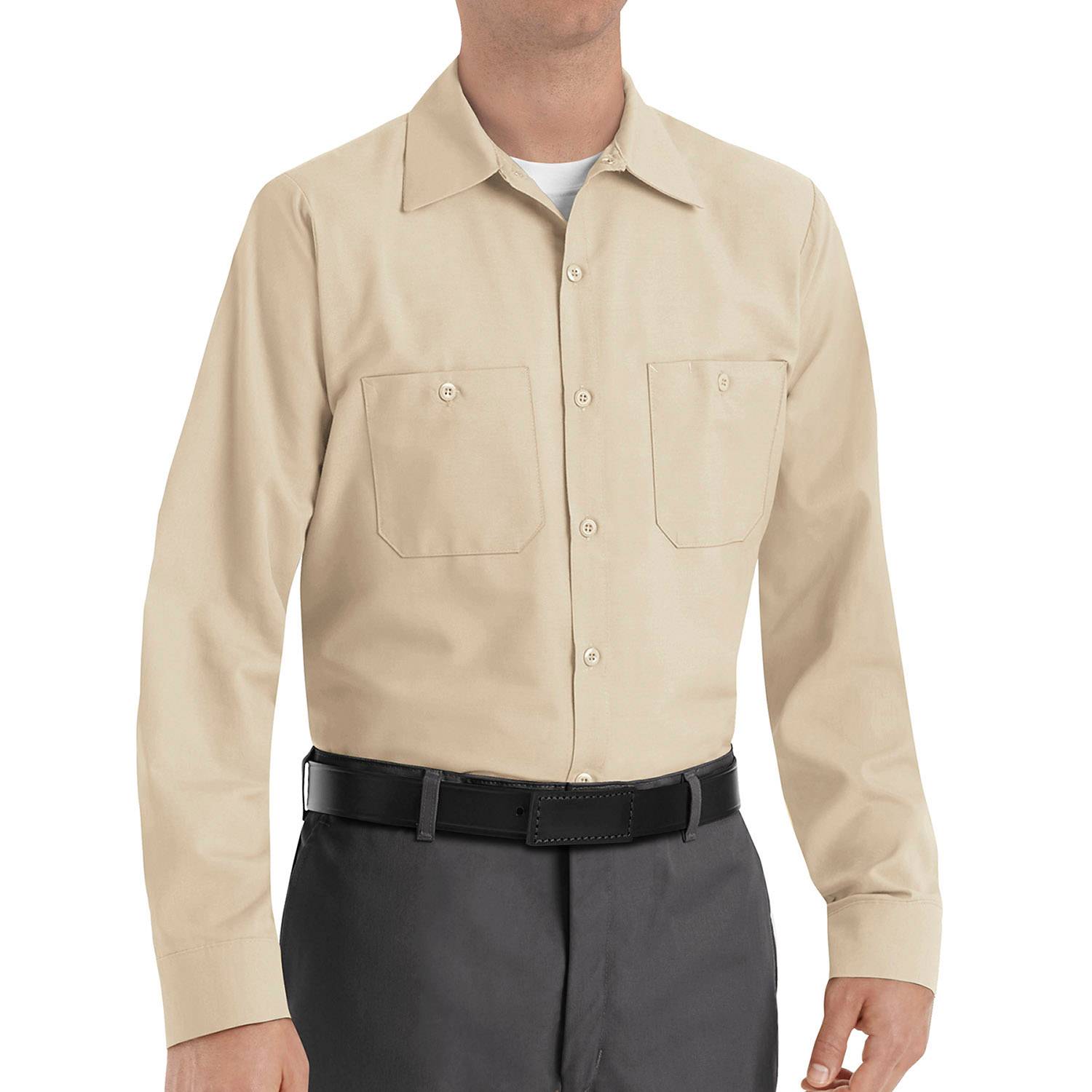 RED KAP POLY COTTON LONG SLEEVE WORK SHIRT