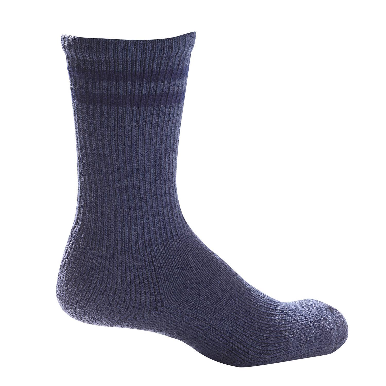 Pro Feet Blue Crew Length Socks with Spandex
