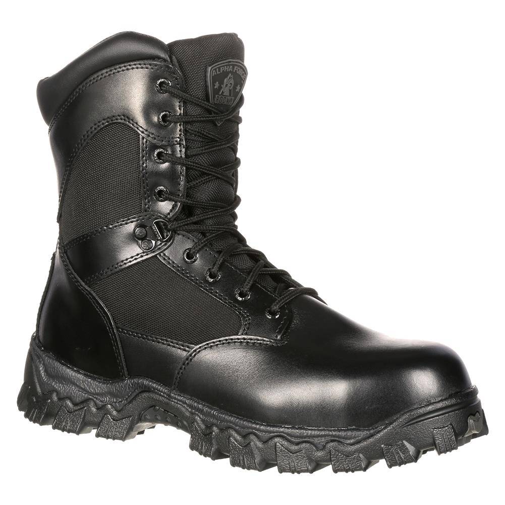 ROCKY 8" ALPHA FORCE SIDE-ZIP WATERPROOF BOOTS