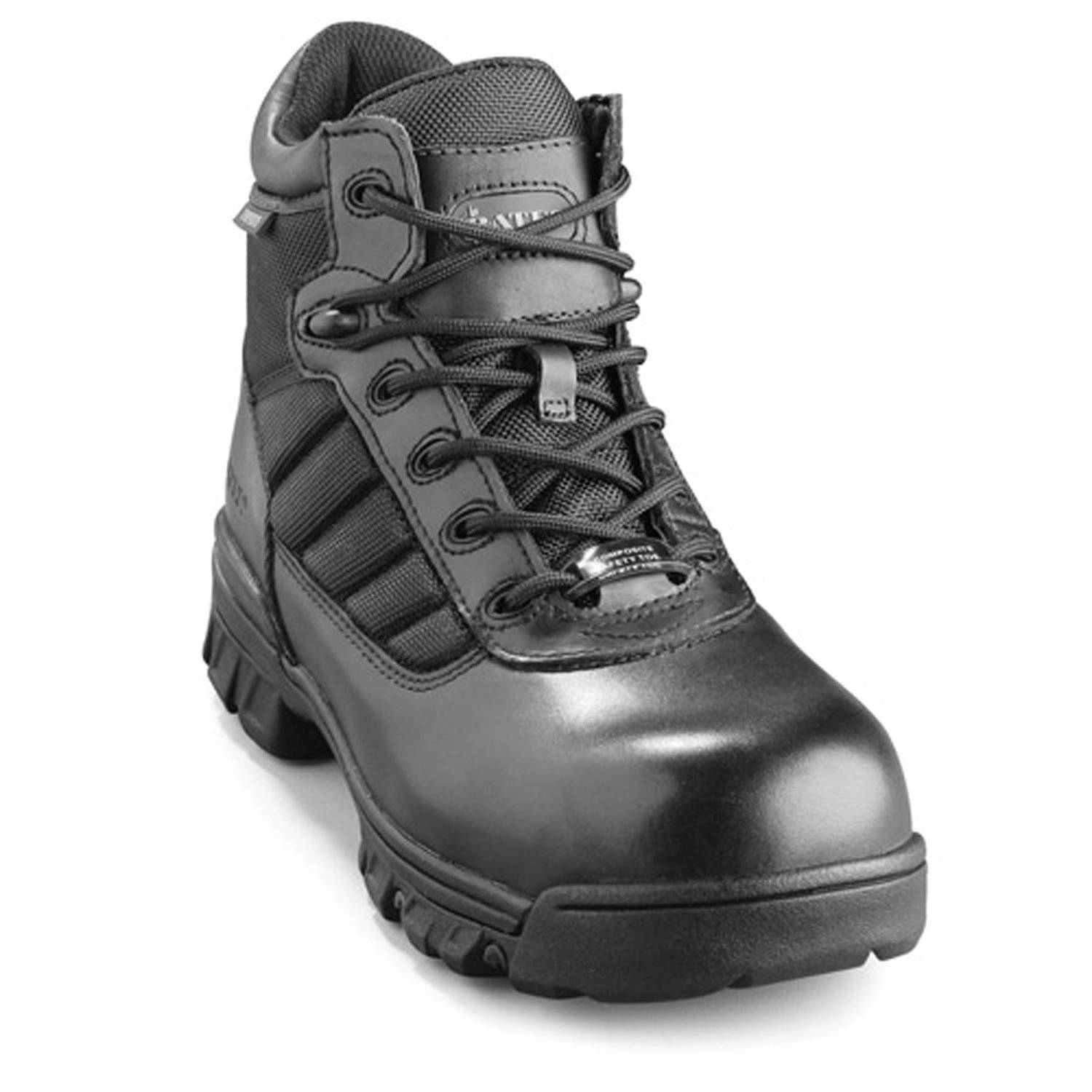 zipper steel toe work boots