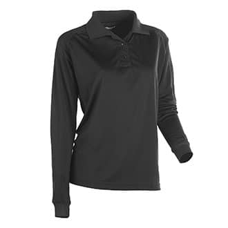 black long sleeve polo womens