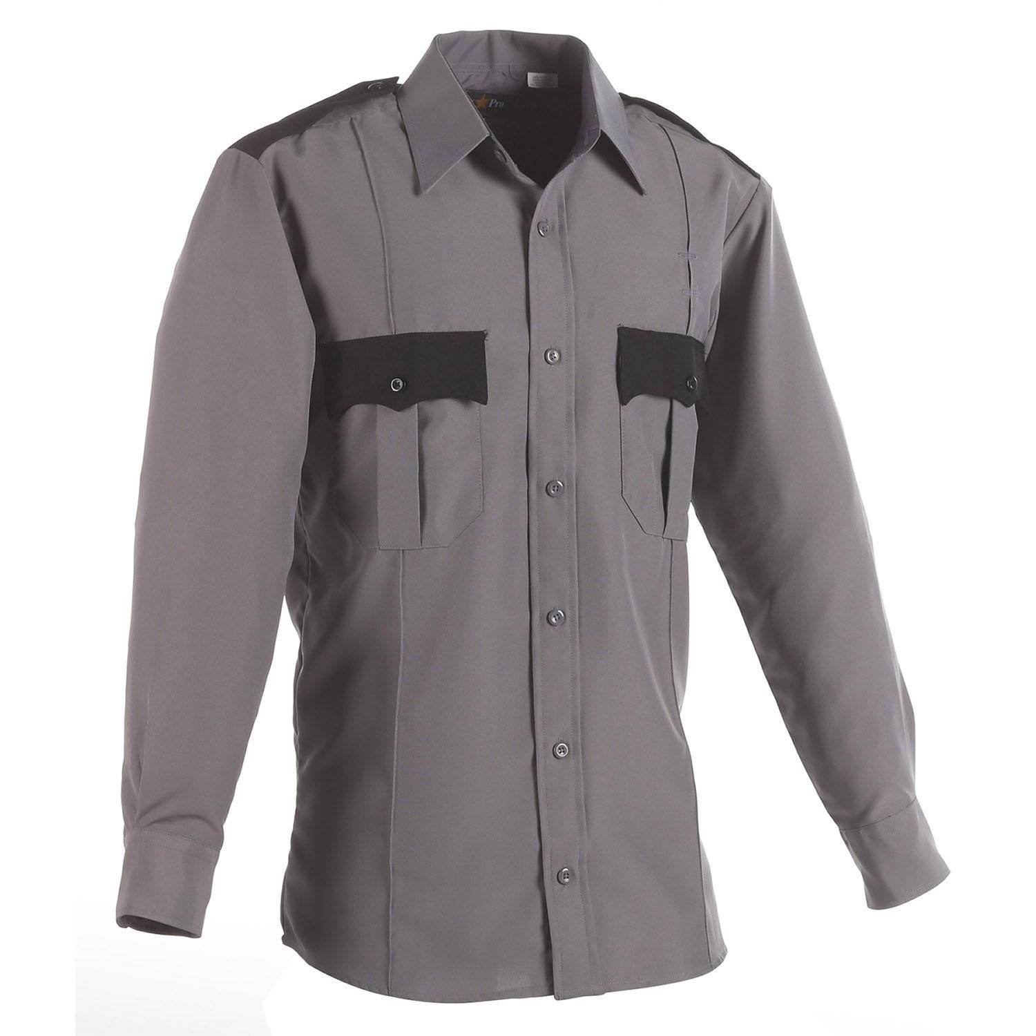 LAWPRO POLYESTER TWO-TONE LONG SLEEVE SHIRT