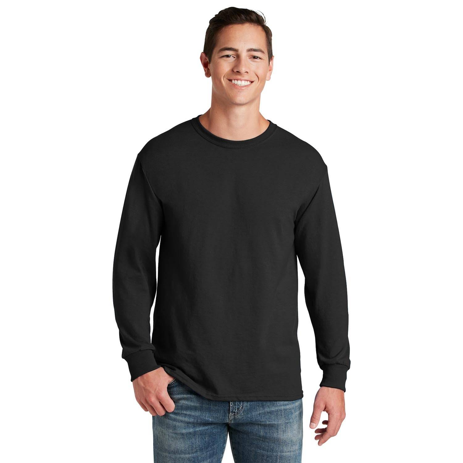JERZEES 50/50 COTTON/POLYESTER LONG SLEEVE T-SHIRT