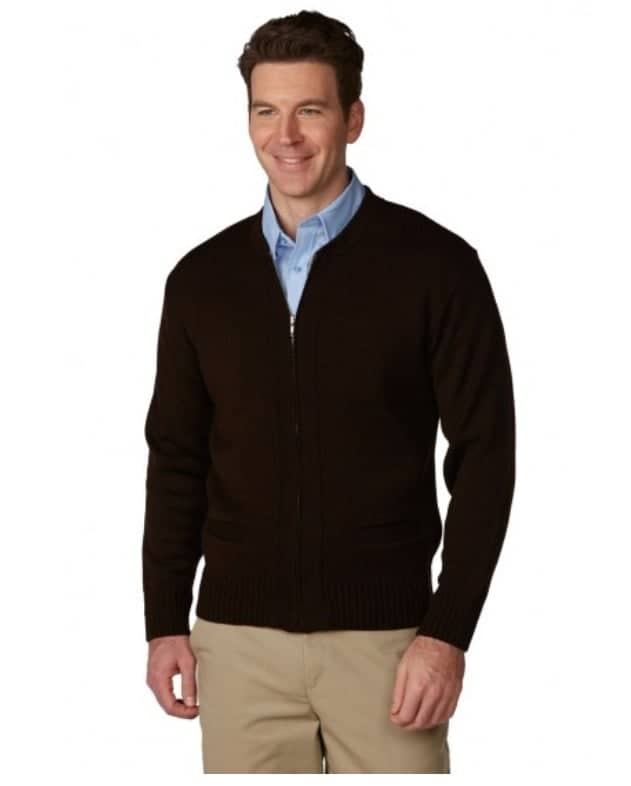 ST449 - HEAVYWEIGHT FRONT ZIP CARDIGAN SWEATER