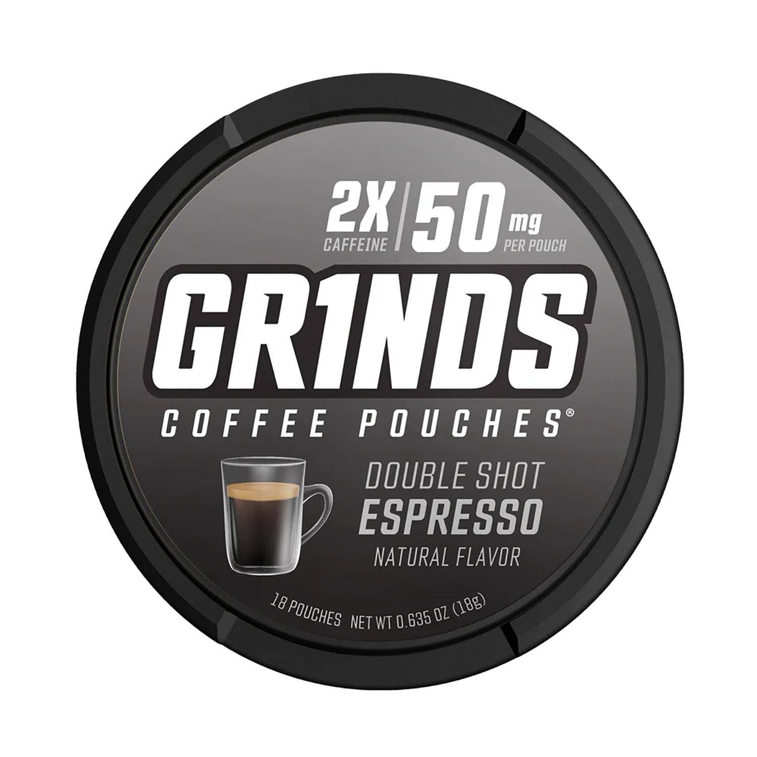 GRINDS CAFFEINE COFFEE POUCHES