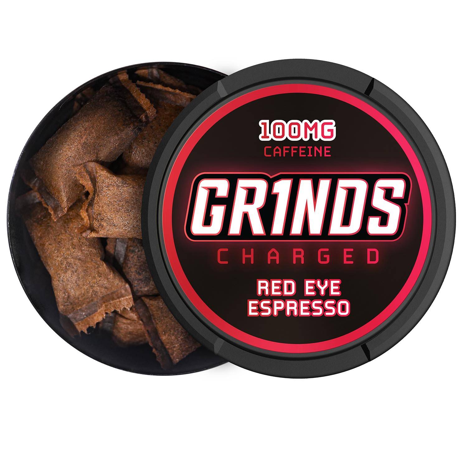 GRINDS COFFEE POUCHES, 3-PACK IN REDEYE