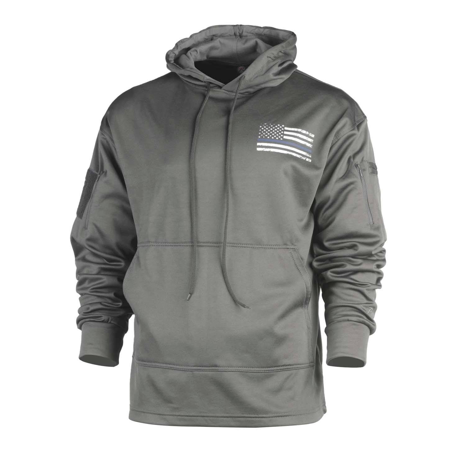 rothco thin blue line concealed carry hoodie