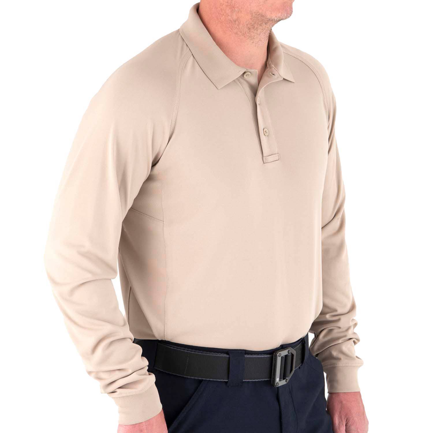 MEN'S PERFORMANCE LS POLO W/ PEN FIRST TACTICAL MEN'S LONG S