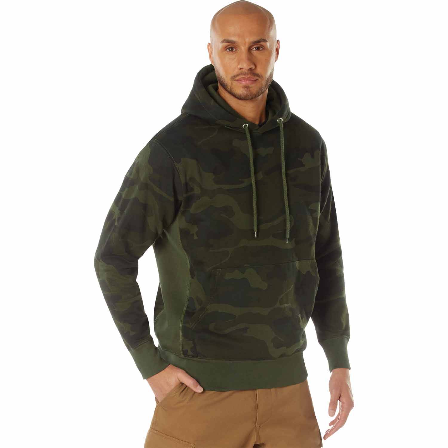 Rothco Every Day Hoodie – Felpa Con Cappuccio Uomo, Calda, Con Pannelli Elasticizzati E Pile Interno