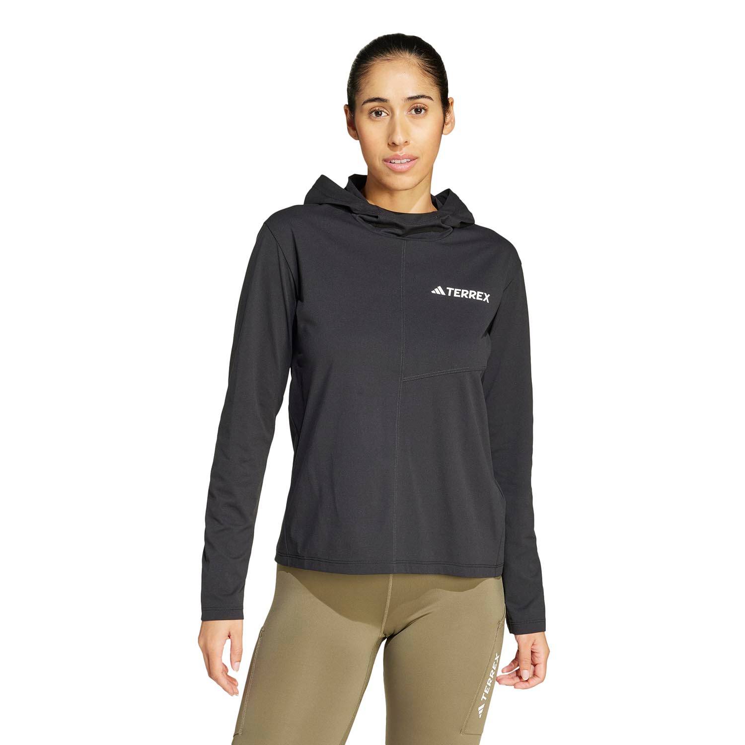 ADIDAS WOMEN'S TERREX MULTI CLIMACOOL HOODED LONG SLEEVE SHI