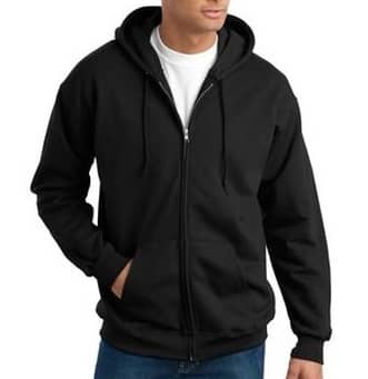 Hanes Cotton Sweatshirt Hooded with Zipper