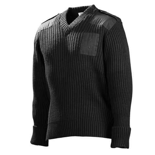 Galls Commando V Neck Acrylic Wool Sweater