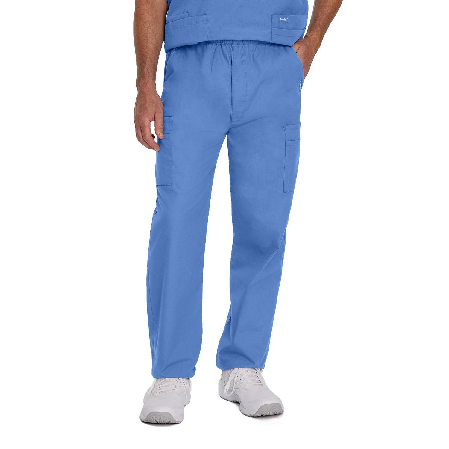 LANDAU ESSENTIALS MEN'S CARGO SCRUB PANTS