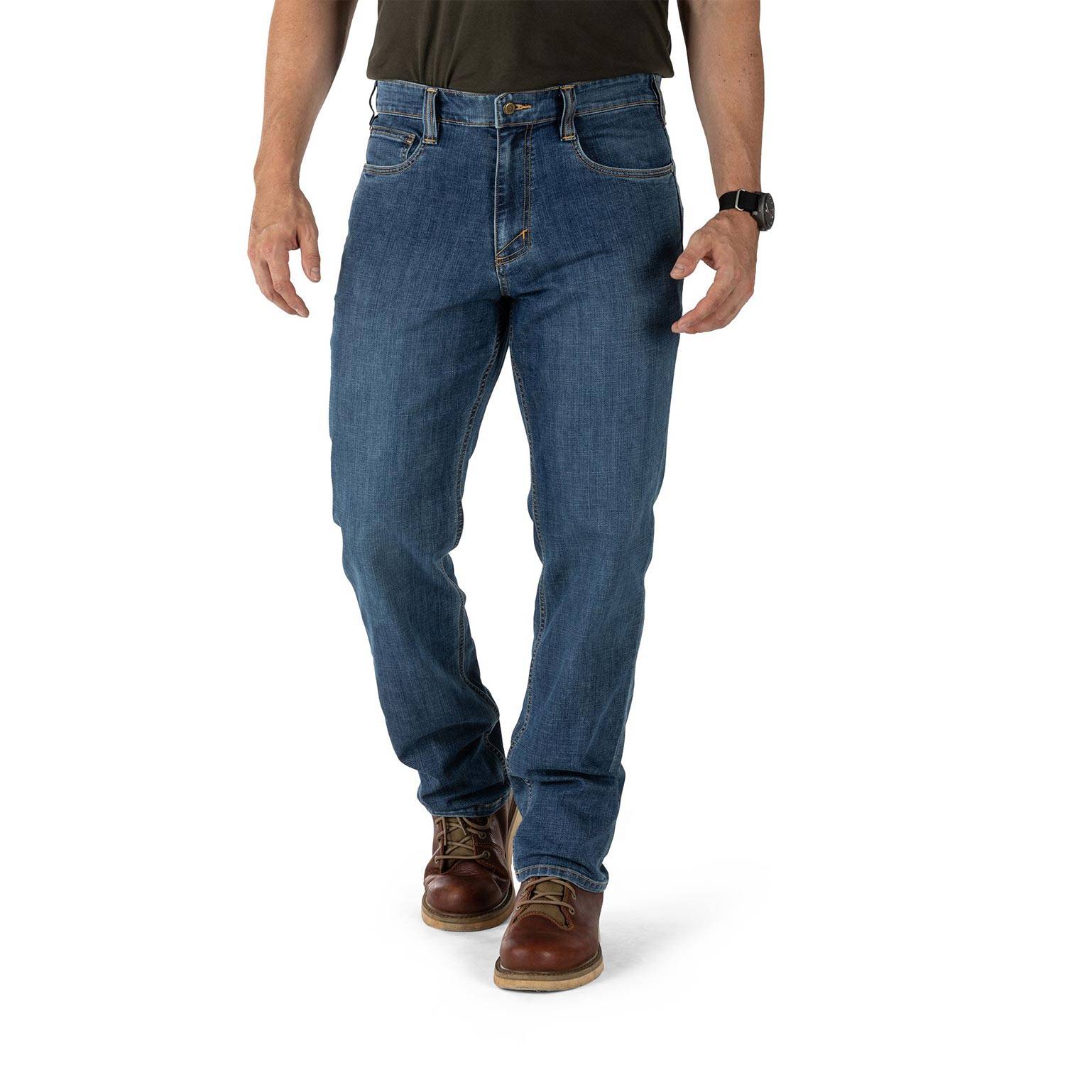 Jeans Tattici 5.11 Defender-Flex, Vestibilità Regolare Con 7 Tasche. Tessuto Resistente E Leggero, Ideale Per Pattuglia E Uso Quotidiano. Colore E Modello: Vedi Opzioni.