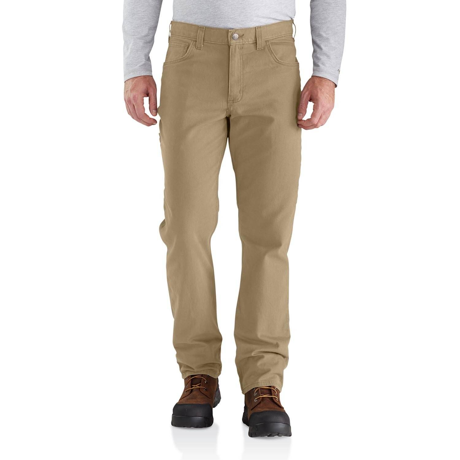 CARHARTT RUGGED FLEX RELAXED FIT CANVAS 5-POCKET WORK PANTS