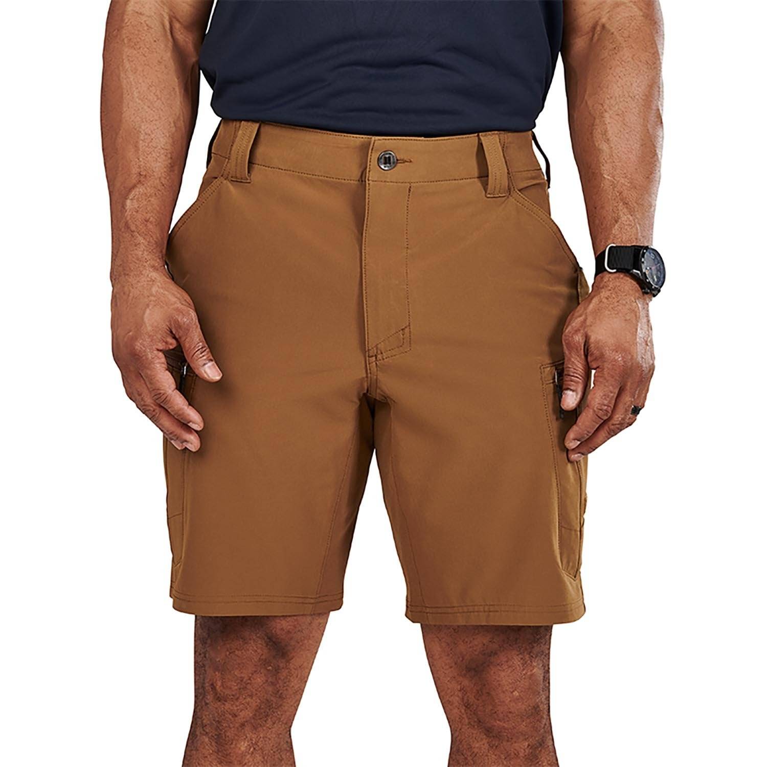 5.11 TACTICAL TRAIL 9.5" SHORTS IN KANGAROO
