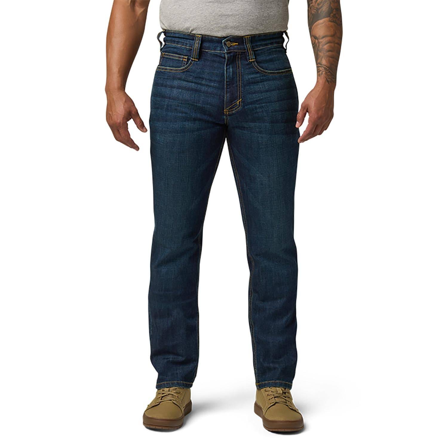 5.11 TACTICAL DEFENDER FLEX STRAIGHT FIT JEANS IN DARK WASH