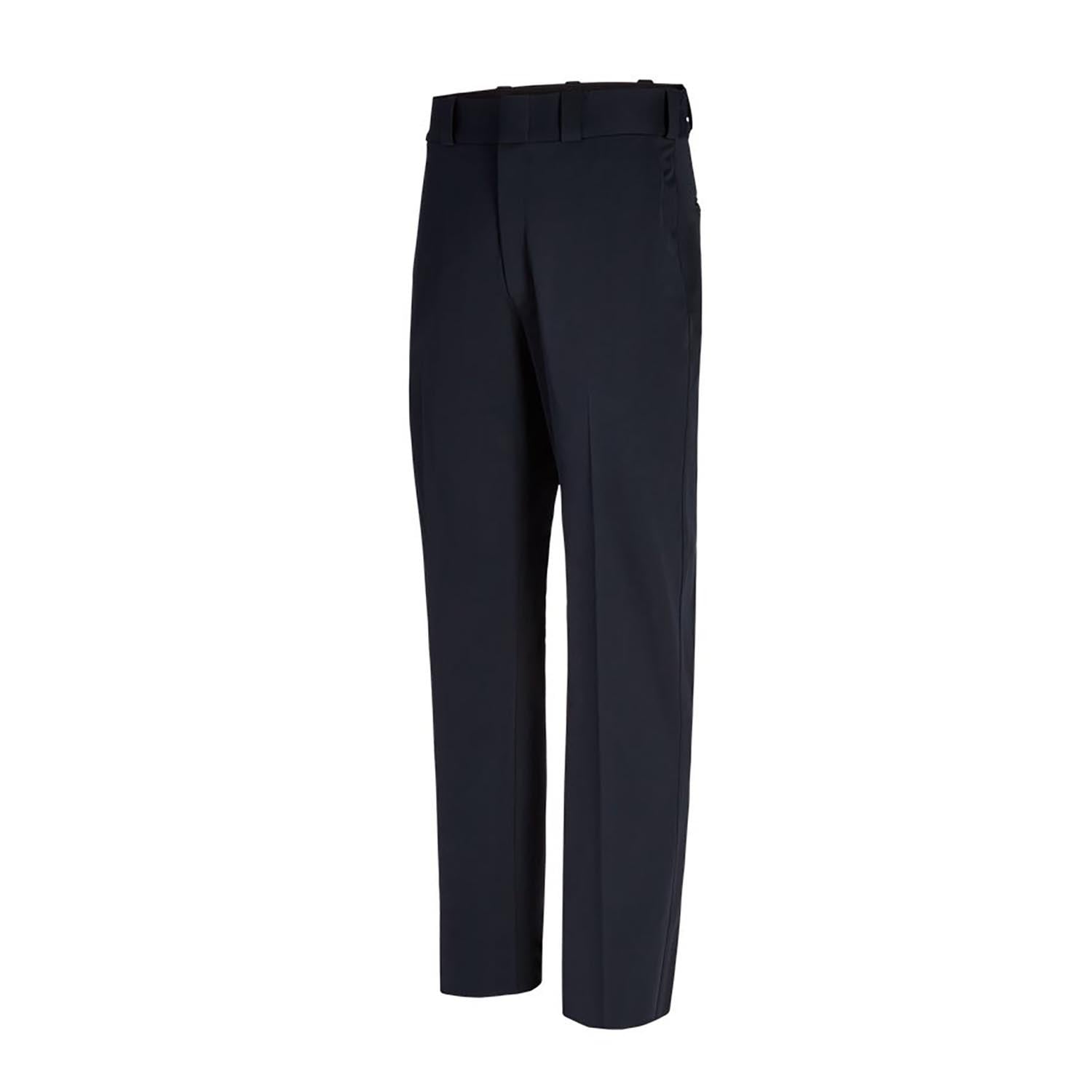 Crosshatch Fly Front High Rise Slash Pocket Wide Leg Pant with Belt