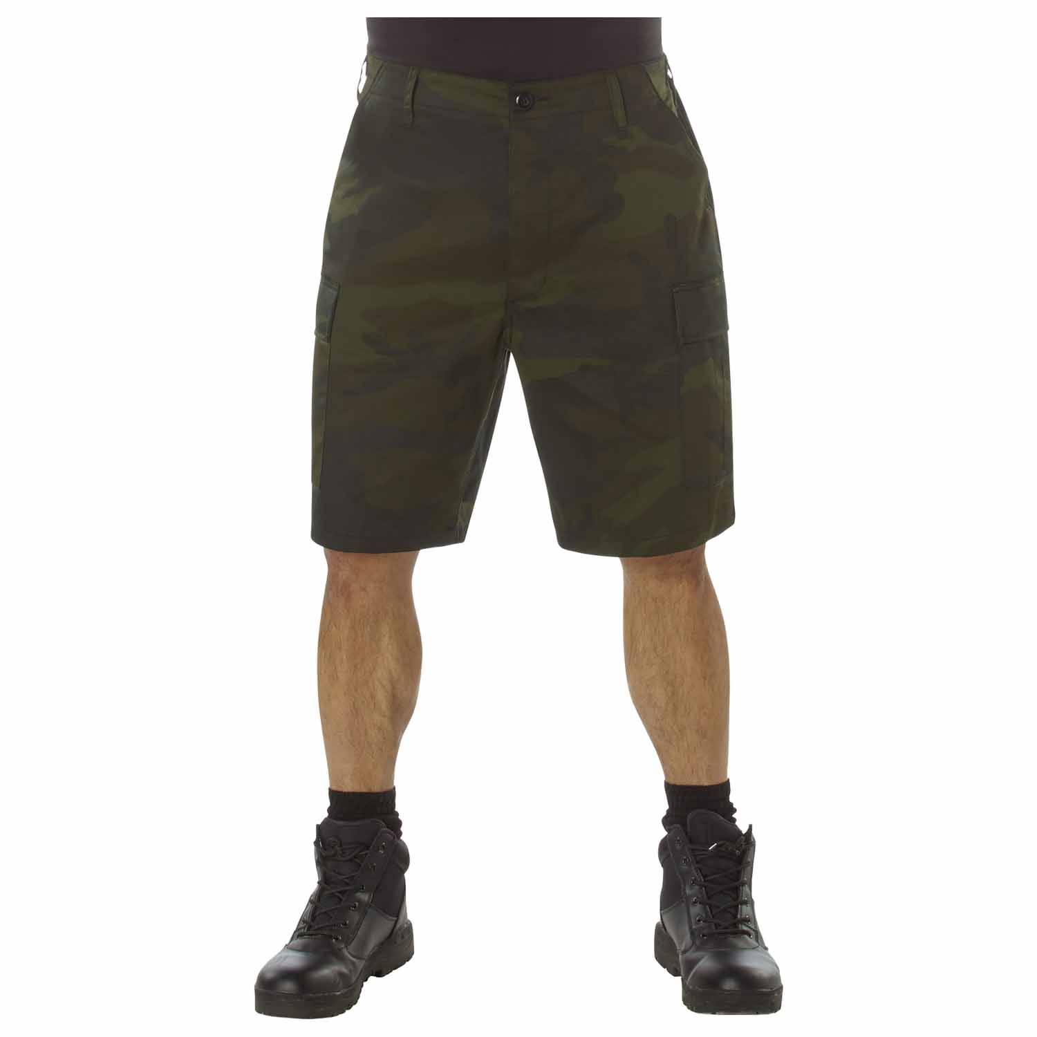 ROTHCO MIDNIGHT CAMO BDU SHORTS IN WOODLAND CAMO
