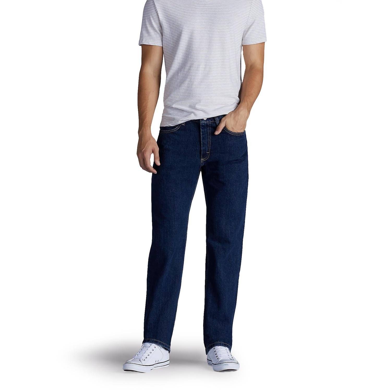 LEE MEN'S RELAXED FIT STRAIGHT LEG JEANS