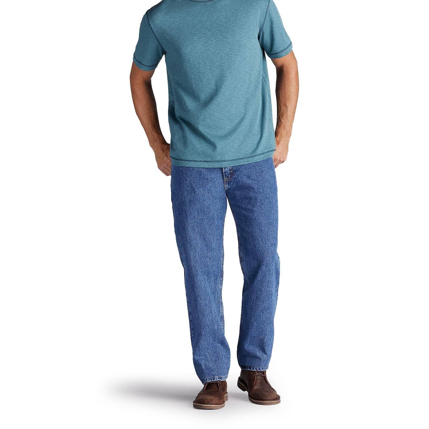 lee men's relaxed fit straight leg jean