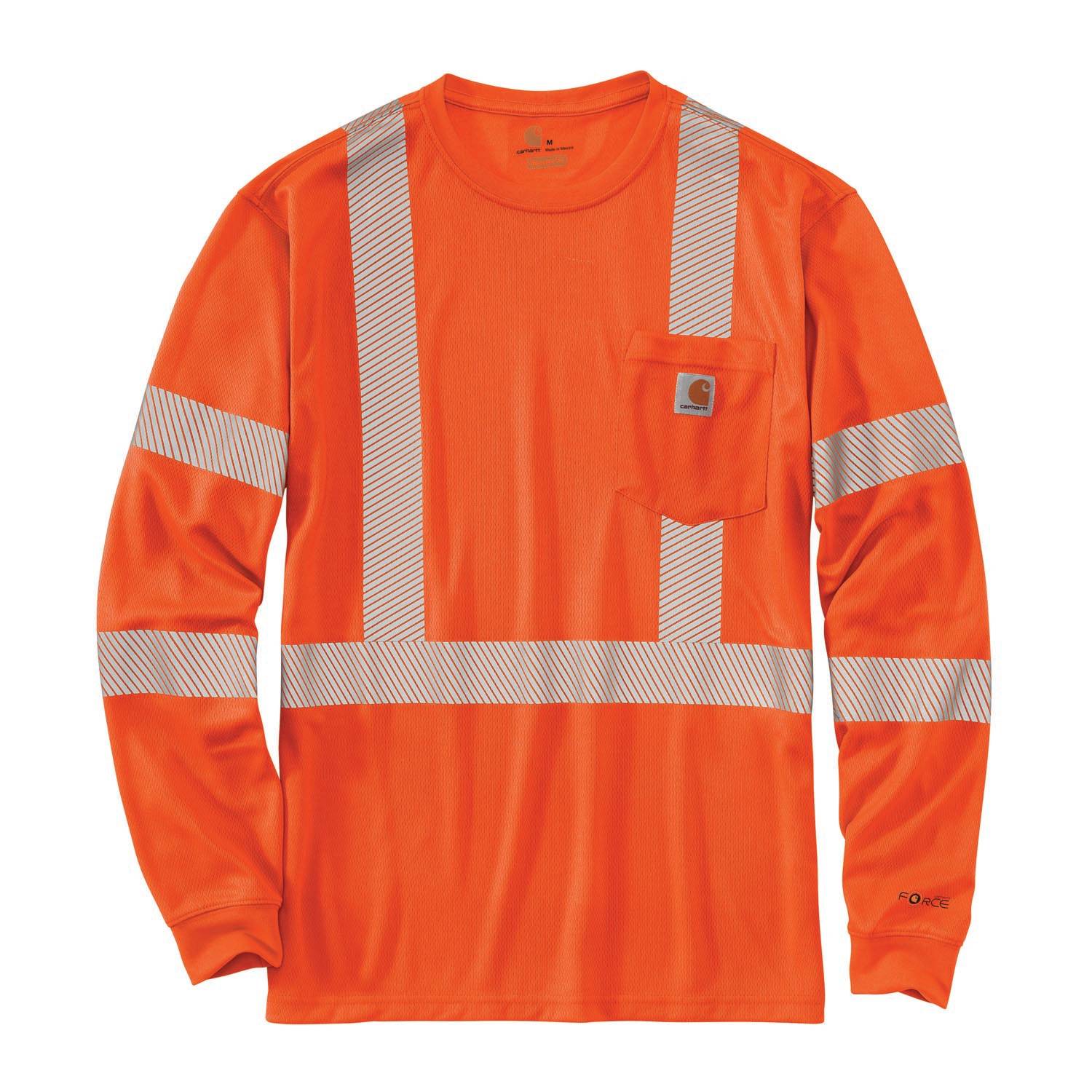 CARHARTT FORCE HIGH-VISIBILITY LONG SLEEVE T-SHIRT ORANGE